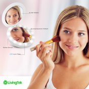 LivingTek portabel sminkspegel & powerbank