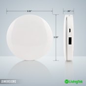 LivingTek portabel sminkspegel & powerbank