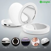 LivingTek portabel sminkspegel & powerbank