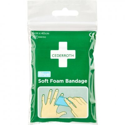 Cederroth Soft Foam Bandage Blue, 40 cm